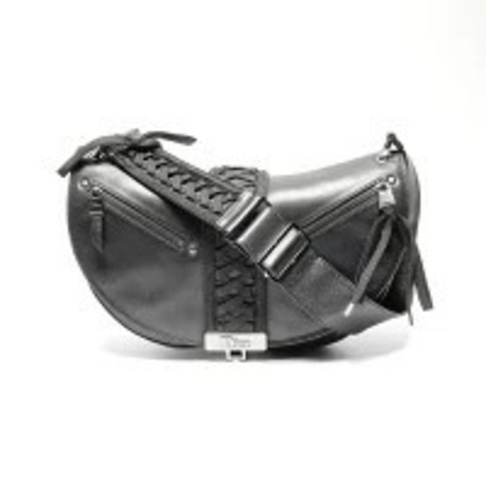 Dior Christian Corset  Bag Admit It Leather Black Shoulder Hobo